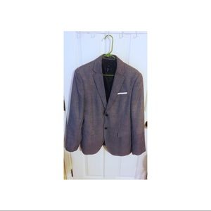 Blazer with added pocket square